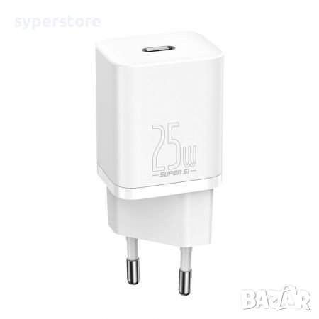 Зарядно за телефон, таблет и др. USB Type C изход 25W Baseus Super Si Quick Без кабел, снимка 1