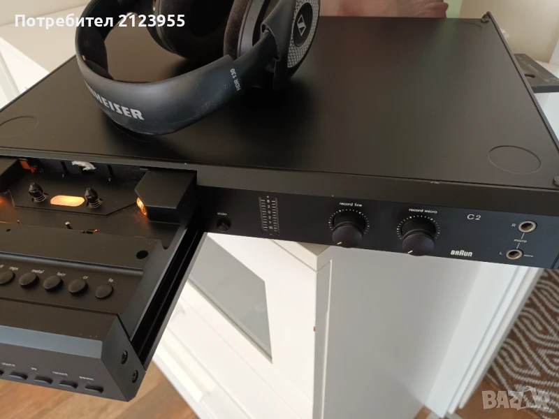 BRAUN Ретро касетен дек, снимка 1