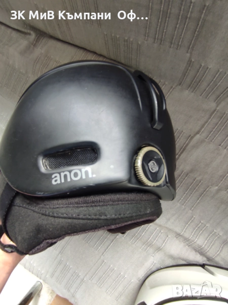 Ски/сноуборд каска Anon – размер S/M, черна, регулируема, снимка 1