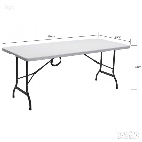НОВА Сгъваема Къмпинг Кетъринг маса за градина, къмпинг 180х73х73 Удобна Преносима, снимка 1