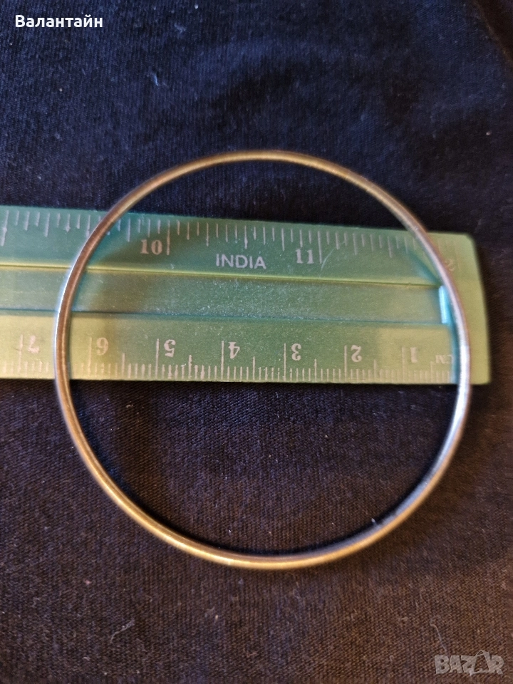 Твърда сребърна гривна , снимка 1