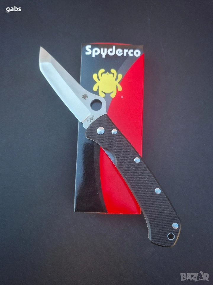 Сгъваем нож Spyderco LUM C46,G10Tanto, снимка 1