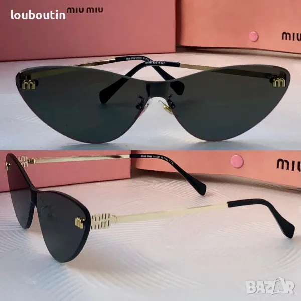 Miu 2024 дамски слънчеви очила котка 3 цвята, снимка 1