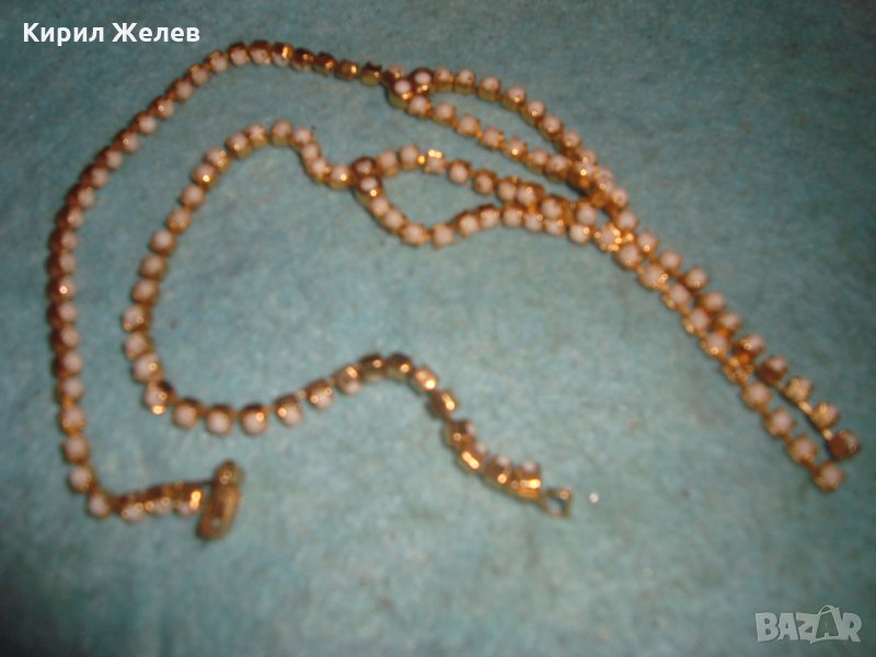 ЗЛАТИСТО НЕЖНО БЕЛ ЕПОК СТИЛ СТИЛНО КОЛИЕ 1879гр, снимка 1