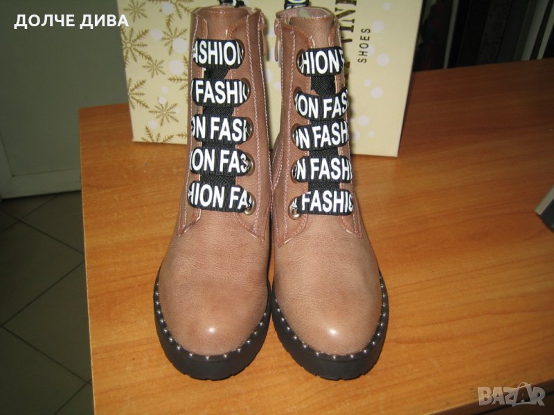 Дамски боти-201 пинк - намаление, снимка 1