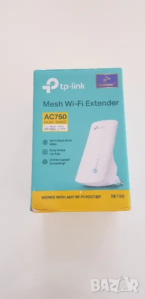 Extender Репитер TP-Link RE190 Wi-Fi AC750, снимка 1