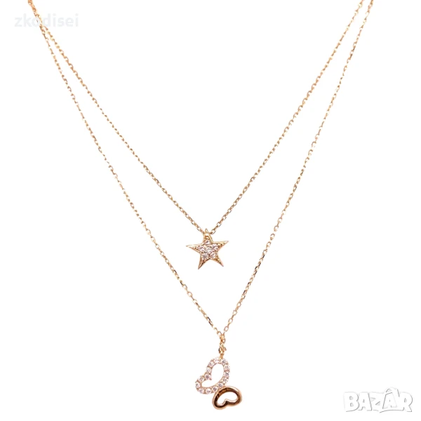 Златно колие 2,23гр. 45,0см. 14кр. проба:585 модел:32106-1, снимка 1