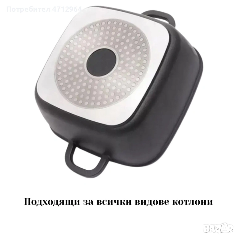 Комплект тенджери – Cheffinger от 3 части с мраморно покритие и капаци + подарък 2 ръкавици, снимка 1