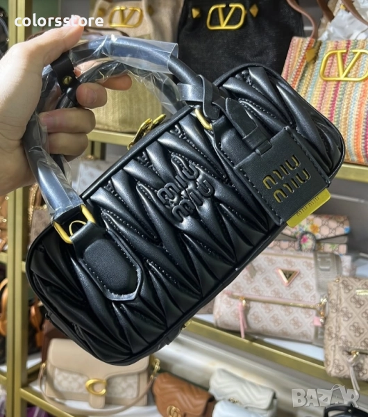 Черна чанта MiuMiu -SG15JK, снимка 1