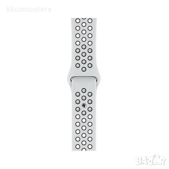 Силиконова каишка с дупки bSmart универсална за часовник Samsung, Huawei и др., 20mm, Бяла/Черна, снимка 1