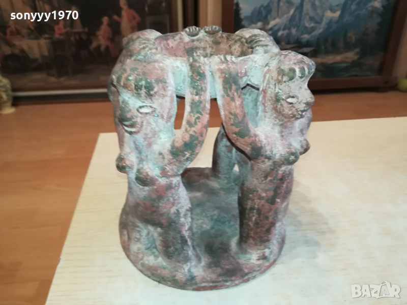 ФИГУРИ НА ЖЕНИ-18Х18СМ-АНТИКА КЕРАМИКА ОТ ГЕРМАНИЯ  1503241921, снимка 1
