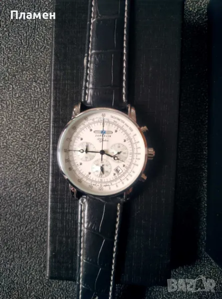 Мъжки ретро бизнес часовник Zeppelin 100 Jahre Zeppelin 7680-2, снимка 1