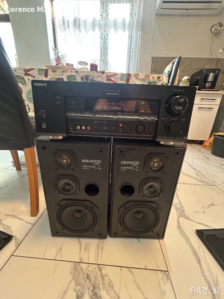 Комплект усилвател с тонколони Sony, Kenwood, снимка 1