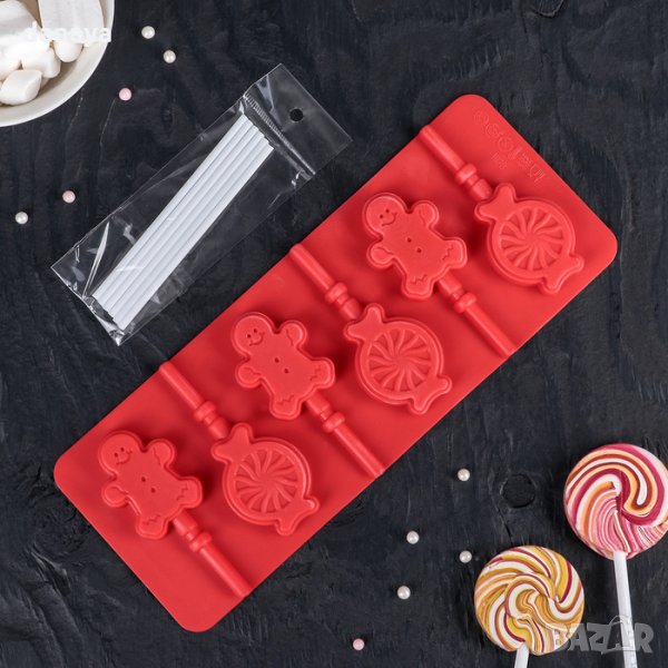 1980 Силиконова форма за домашни близалки Лимончета и човечета, снимка 1