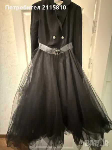 Дамска рокля с тюл , снимка 1