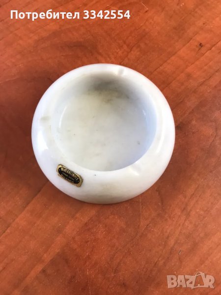 ПЕПЕЛНИК ОТ МРАМОР РЪЧНА ИЗРАБОТКА-БЪЛГАРИЯ, снимка 1