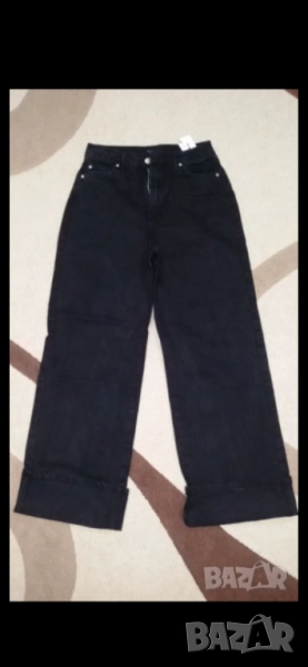 2 бр нови дамски дънки-сини и черни, снимка 1