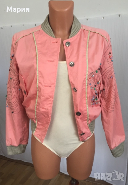 М размер Marc by Marc Jacobs Дамско Яке Протелтно Есенно Марк Джейкъбс Розово Прасковено Камъни, снимка 1