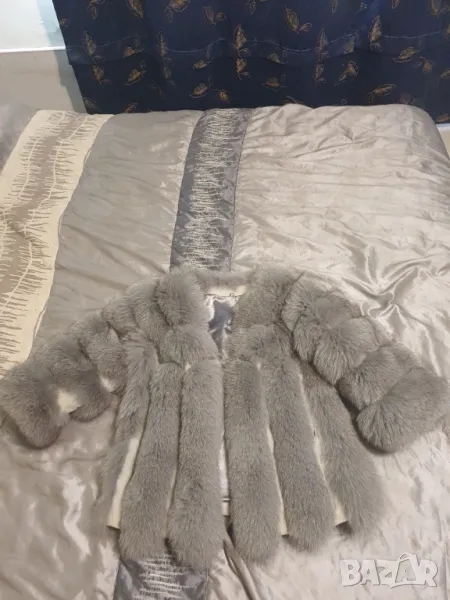 Палто с косъм от лисица, снимка 1