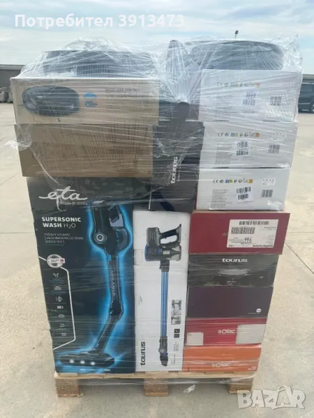 Продавам палет с безжични прахосмукачки и роботи за части 35броя , снимка 1