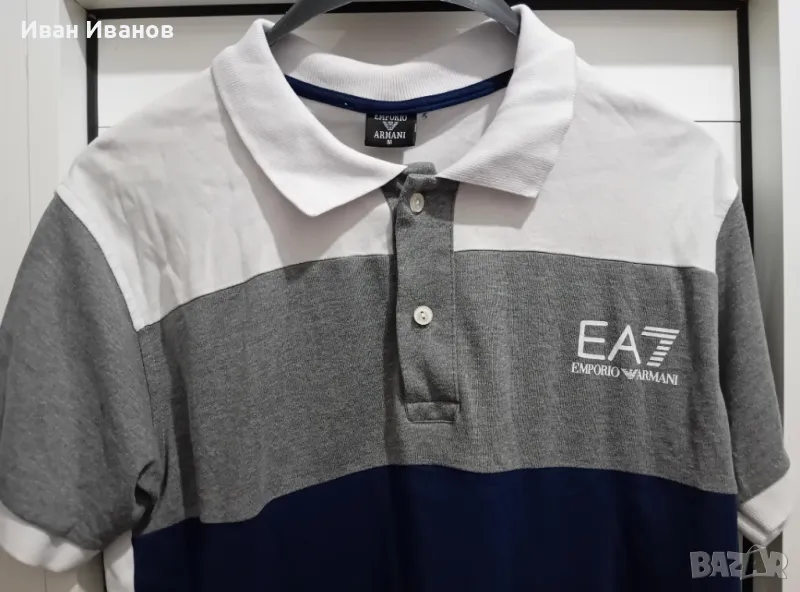 Оригинална фланелка с яка Armani, снимка 1