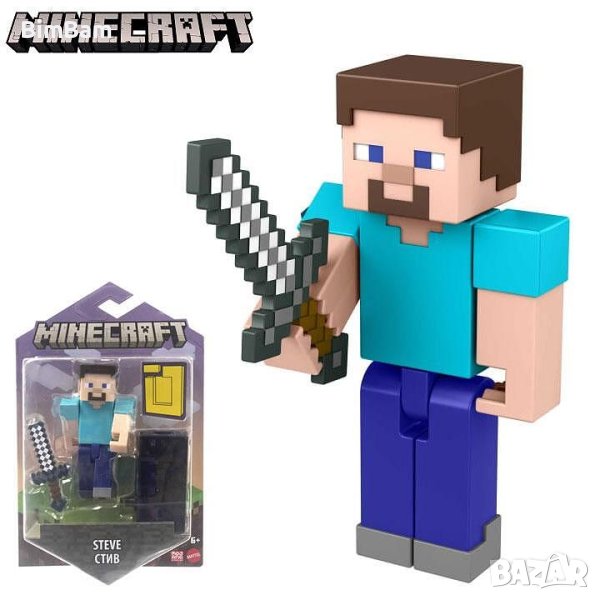 Фигурка Minecraft Steve / Mattel, снимка 1