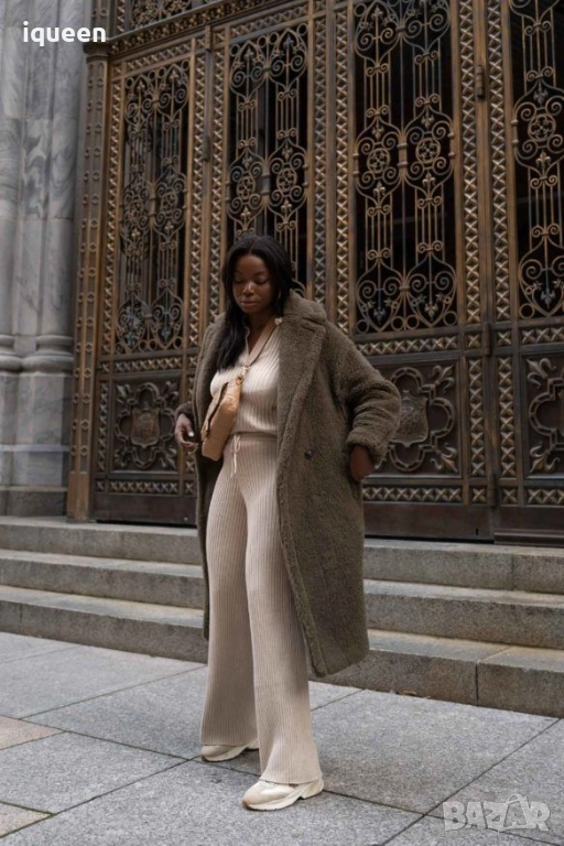 Teddy Bear палто в сиво, снимка 1