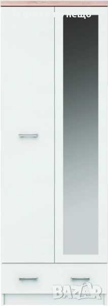 Гардероб TOP MIX SZF 2D1S 60 с огл.бяло/дъб сонома Код P1273, снимка 1