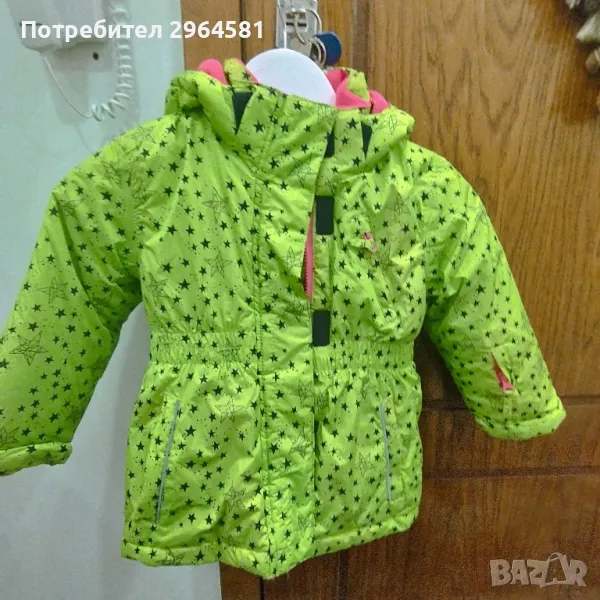 Зимно дебело яке за момичета размер 110, снимка 1