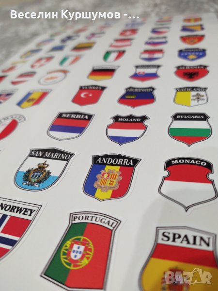 Стикери на всички държави в Европа + бонус, снимка 1