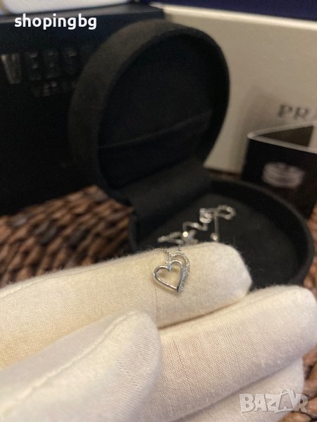 Колие с диамант сърце от Padentif or Blanc -40% -0.04 карата, снимка 1