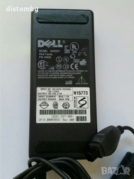 Захранващ адаптер Dell  PA-6  АА20031, снимка 1