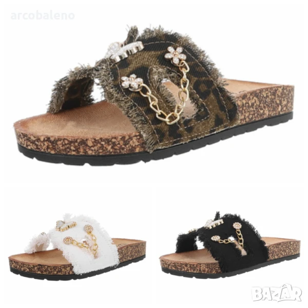 Дамски летни чехли, 3цвята , снимка 1