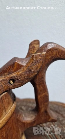 Скандинавска дървена халба, снимка 5 - Декорация за дома - 53981260