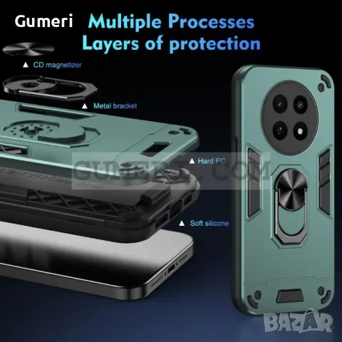 Хибриден Кейс с Ринг за Realme 12x, снимка 8 - Калъфи, кейсове - 47607882