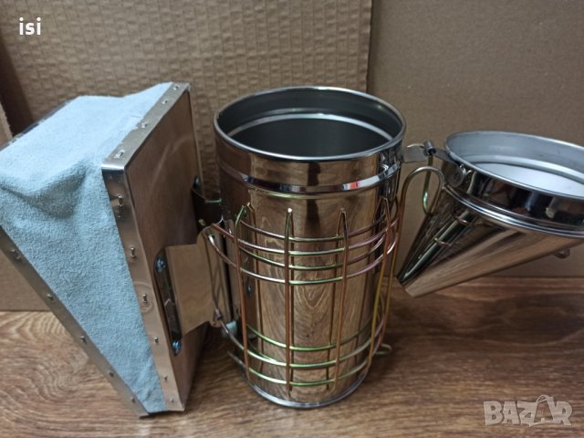 Пчеларска пушалка Неръждаема с решетка естествен мех Сръбска-пчеларски, снимка 7 - За пчели - 31776143