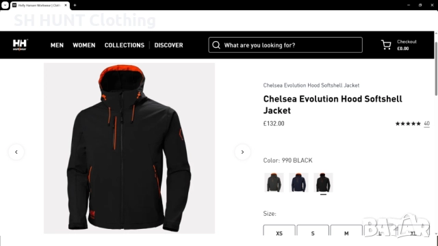 HELLY HANSEN 74140 Chelsea Evolution Hood Softshell Work Jacket размер S работно яке W4-565, снимка 2 - Якета - 52067918