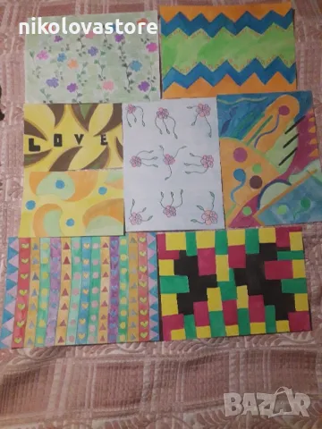 8 авторски рисунки за декорация на стени