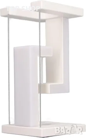 Tensegrity Магнитна левитационна настолна лампа, с USB порт Безжично зарядно устройство, снимка 6 - Лампи за стена - 49249387