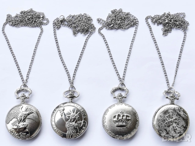 Стоманена Верижка за Джобен Часовник 37см. Масивен Сребрист Кюстек. Здрави и Стилни Верижки Кюстеци, снимка 10 - Джобни - 54010600