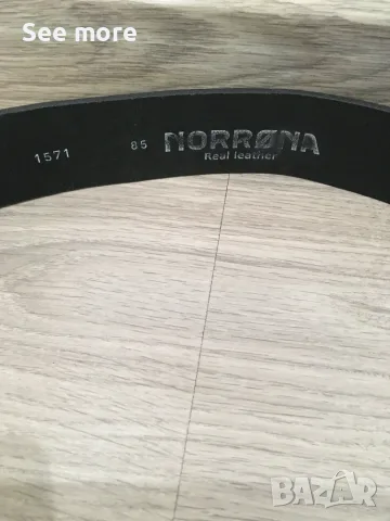 NORRONA мъжки колан естествена кожа, снимка 8 - Колани - 55930649