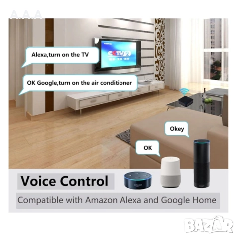 Инфрачервено универсално дистанционно управление, Модел S06, Alexa, Google Home Yandex, снимка 5 - Други - 52971345