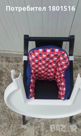 Нов дървен стол за хранене с табла, снимка 3 - Столчета за хранене - 53289030