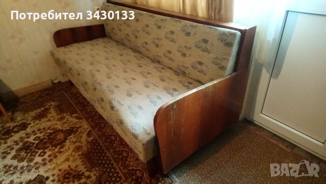 Разтегателен диван от соца, снимка 2 - Дивани и мека мебел - 42802098