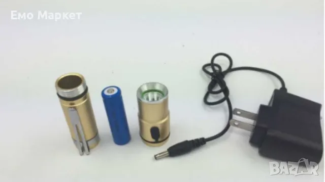 Джобно фенерче CREE с голяма 4800 mAh батерия и силна светлина FL28, снимка 2 - Къмпинг осветление - 49746925