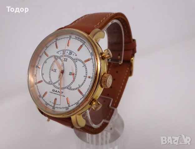 Мъжки кварцов часовник хронограф GANT, снимка 2 - Мъжки - 42764167