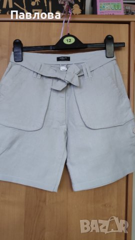 Нови къси панталонки от лен XS 34 размер, снимка 12 - Къси панталони и бермуди - 37369996