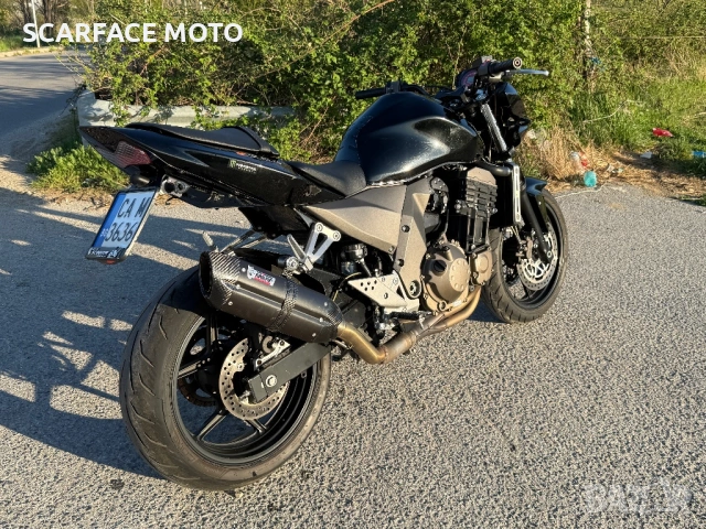 Мотор Kawasaki Z750 с оригинален ауспух MIVV