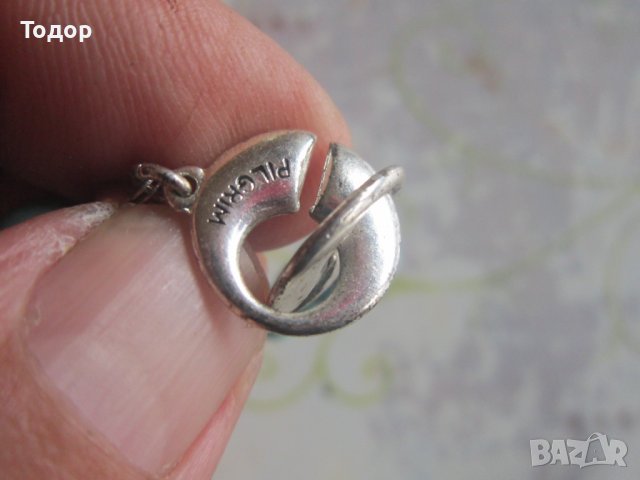 Страхотна гривна Пилгрим с тюркоази , снимка 3 - Гривни - 37611541