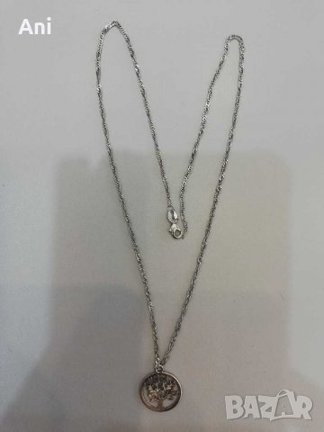 Сребърен колие с висулка "Дървото на живота "